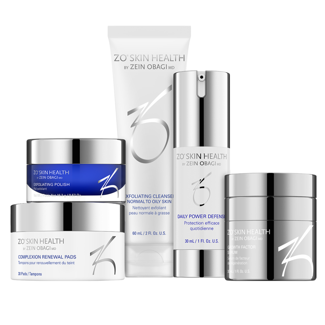 ZU Skin Health skincare products on a white background