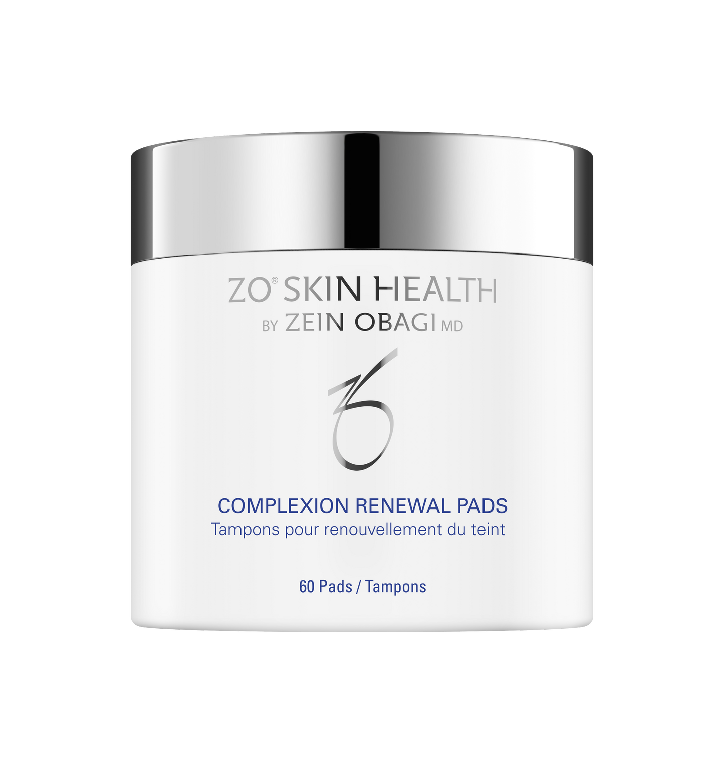 ZO Skin Health Complexion Renewal Pads packaging on a white background