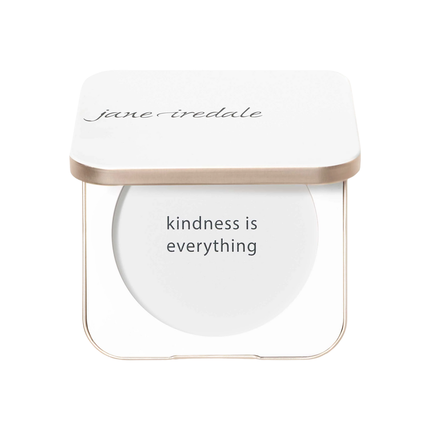 Jane Iredale Refillable Compact – sleek compact for pressed powder refills, magnetic closure, and travel-friendly mirror