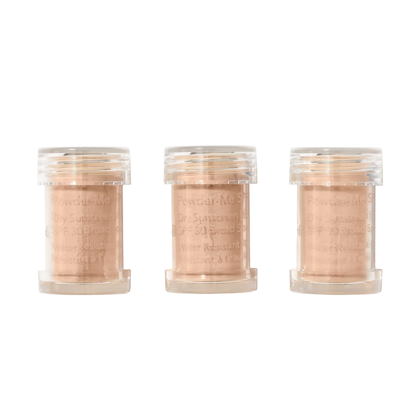 Jane Iredale Powder-Me SPF® 30 Dry Sunscreen Refill – 3 recyclable SPF canisters for brush, safe for face, body, and scalp