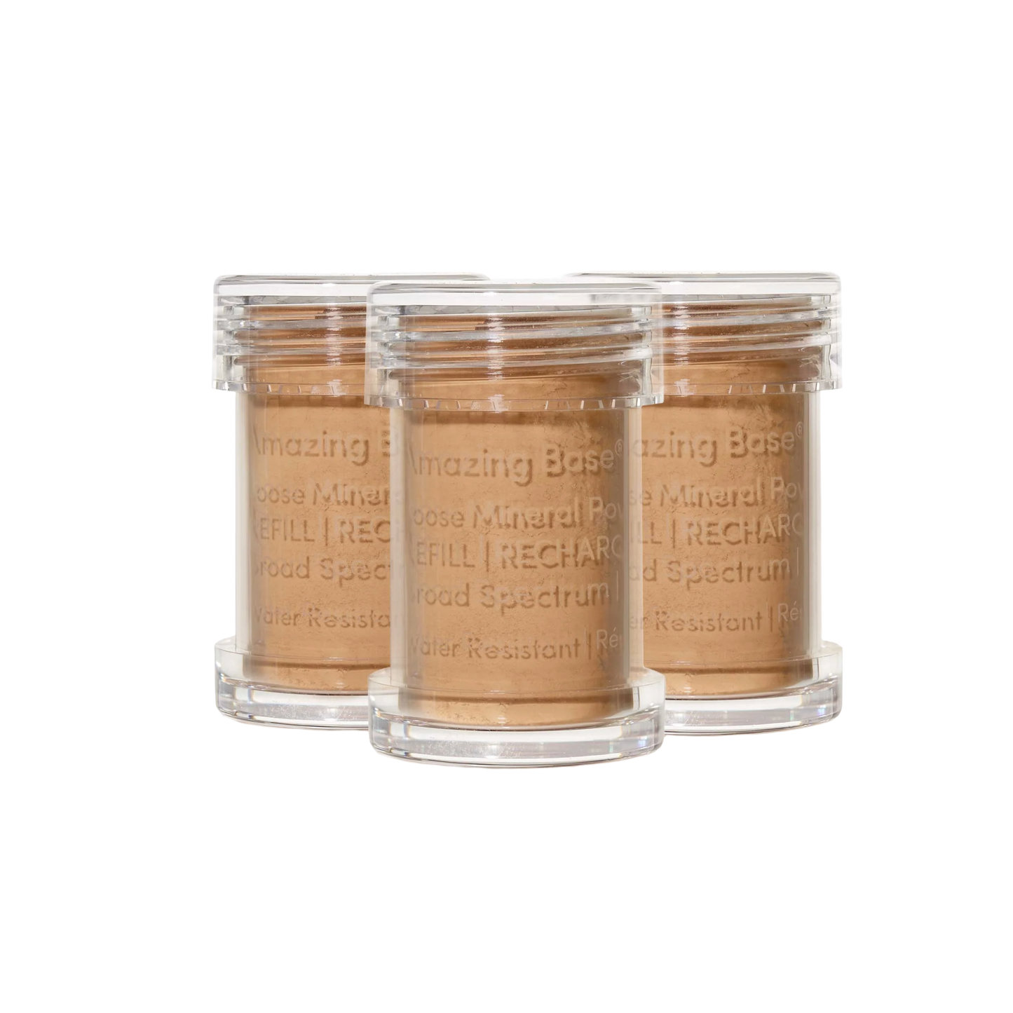 Jane Iredale Amazing Base® Refill SPF 20/15 (3 Pack) – refillable SPF mineral powder for a radiant, soft-focus finish