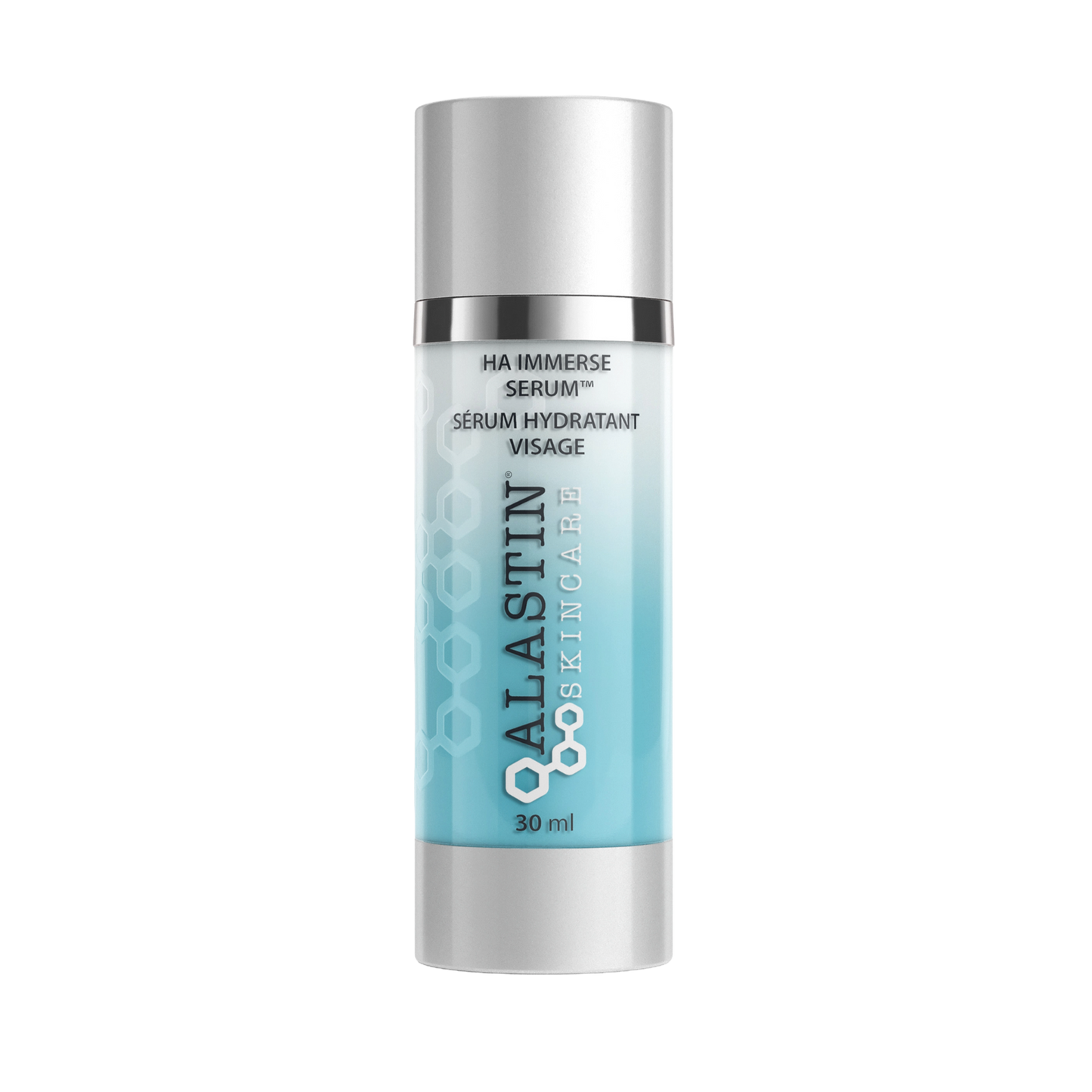 Bottle of Alastin HA IMMERSE Serum for deep hydration and radiant skin