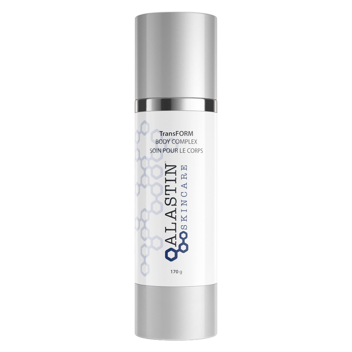 Bottle of Alastin TransFORM Body Complex with TriHex Technology™ for firm, smooth skin