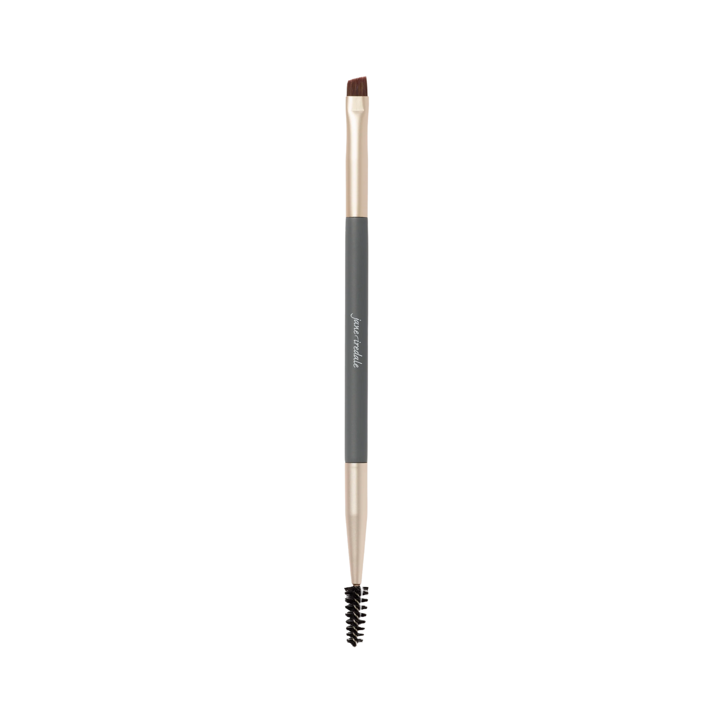 Jane Iredale Eye/Brow Brush with angled bristles and spoolie for brows and eyeliner