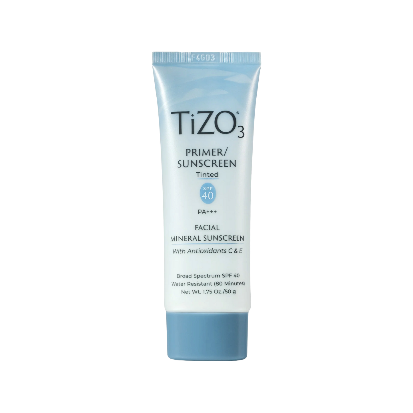 TIZO3 Facial Primer Tinted mineral sunscreen with matte finish, SPF protection, and primer benefits.