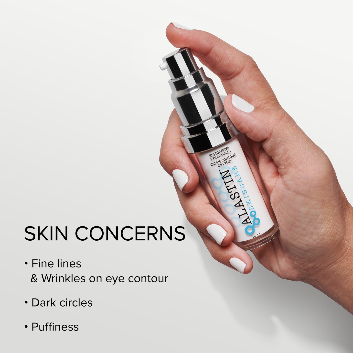 Benefits of Alastin Restorative Eye Complex with TriHex Technology™ for eye area care