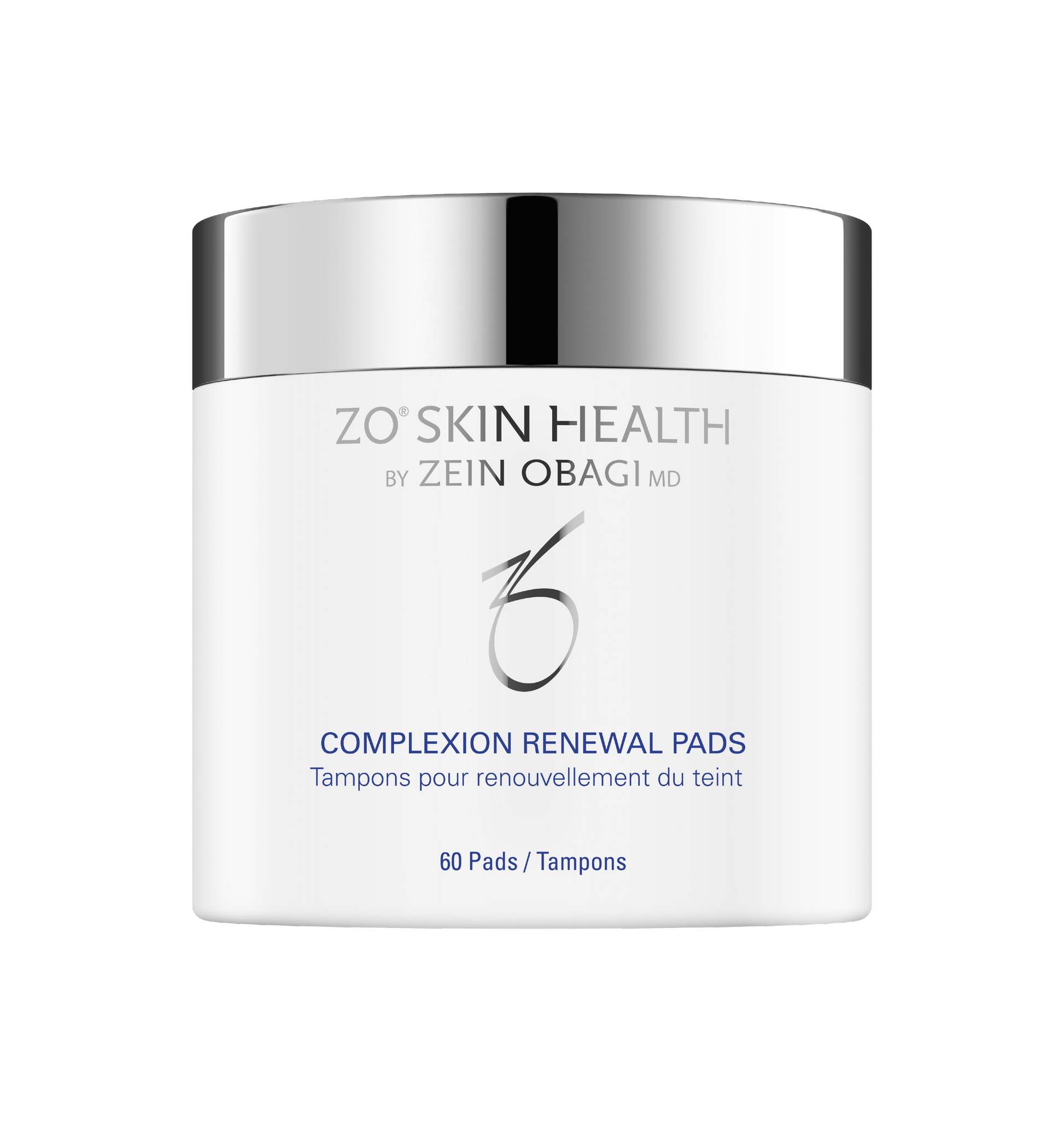 ZO Skin Health Complexion Renewal Pads packaging on a white background