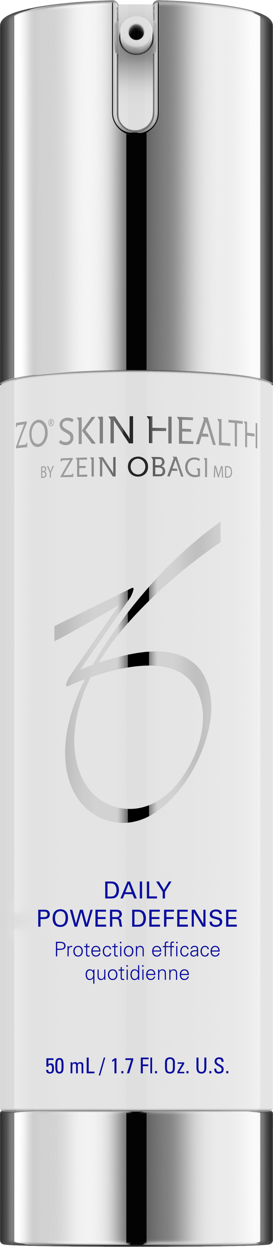 ZO Skin Health Daily Power Defense skincare product on a white background