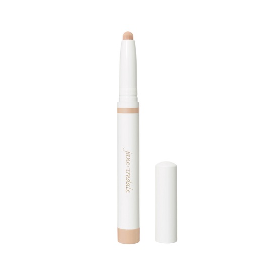 Jane Iredale ColorLuxe Eye Shadow Stick cream-to-powder eye color with built-in sharpener, matte and pearl shades, long wearing, smooth glide