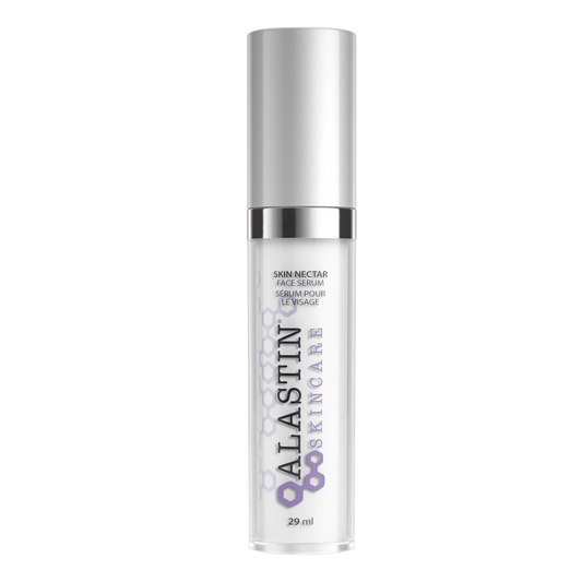 Bottle of Alastin Regenerating Skin Nectar for pre- and post-treatment skin support