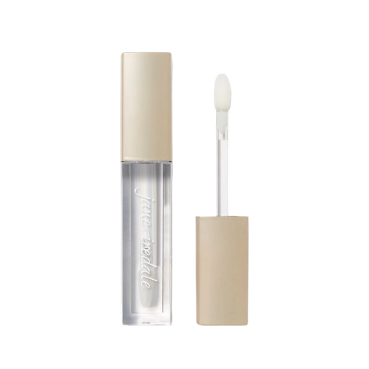 Jane Iredale ColorLuxe High Impact Lip Glaze in sleek tube with doe-foot applicator for high-shine, volumizing lip color
