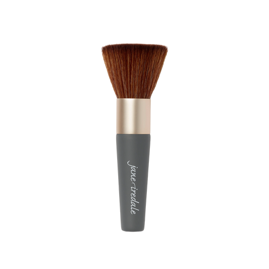 Jane Iredale The Handi Brush with flat top and short handle for even powder application and blending