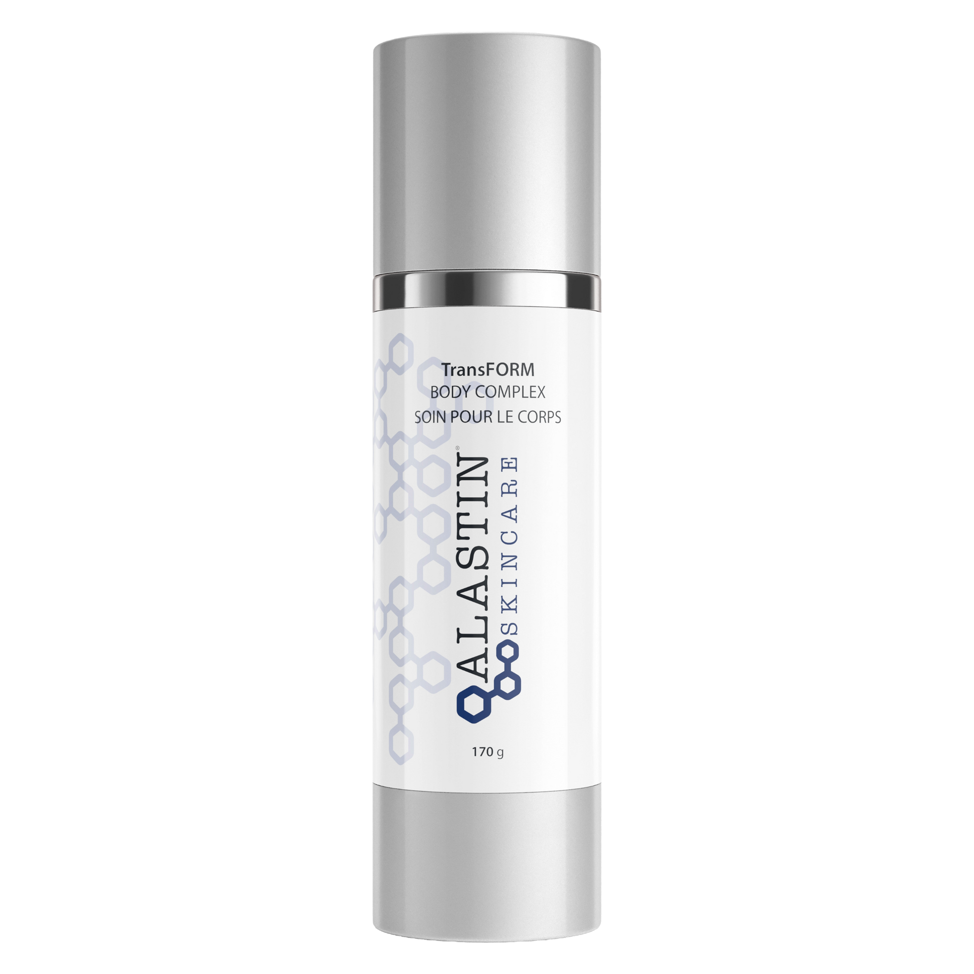 Bottle of Alastin TransFORM Body Complex with TriHex Technology™ for firm, smooth skin