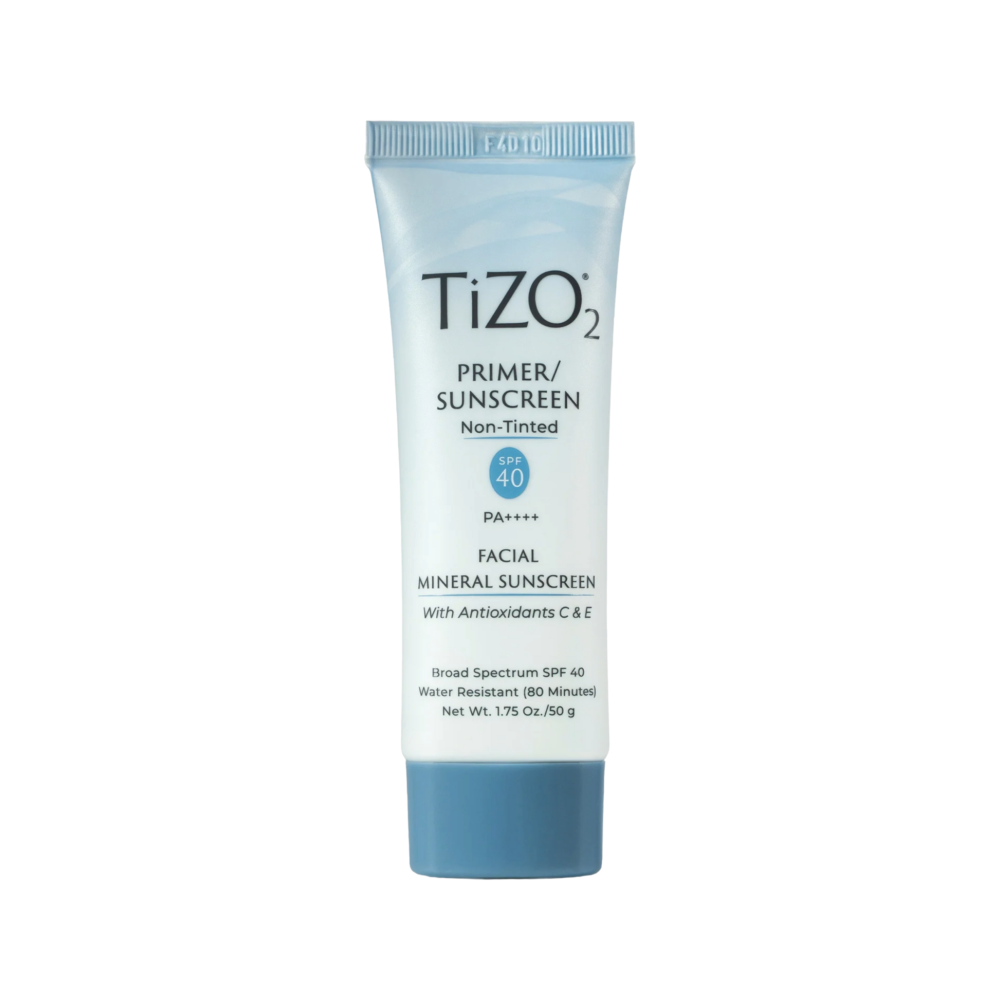 TIZO2 Facial Primer Non-Tinted – mineral sunscreen with matte finish, suitable for sensitive skin, doubles as makeup primer.