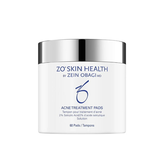 ZO Skin Health by Zein Obagi MD acne treatment pads on a white background